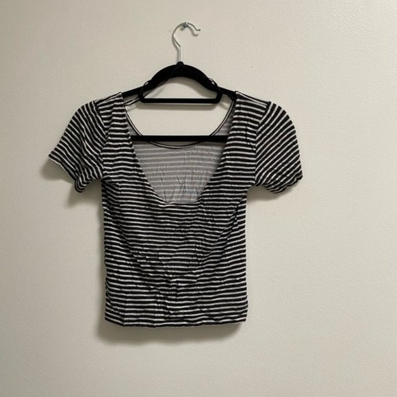 Striped Ballet Midi Crop Top - Picture 3 of 3